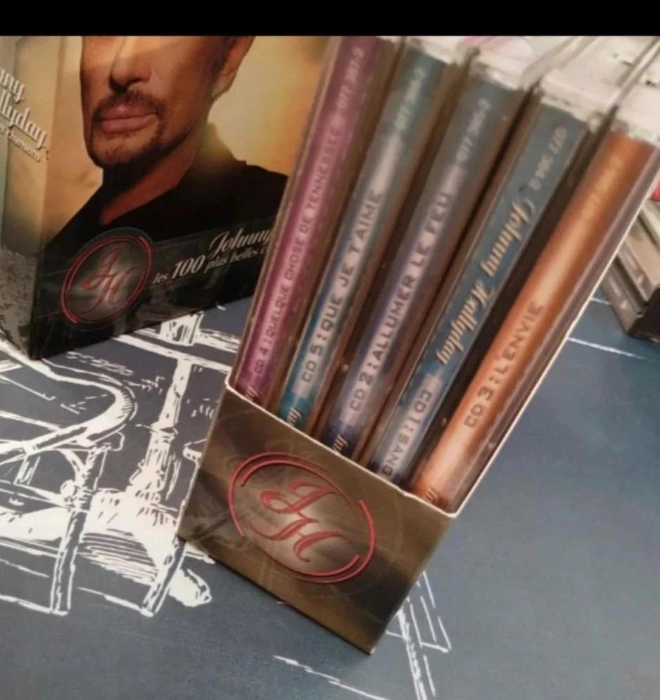 Box set CD of the 100 most beautiful songs by Johnny Hallyday – photo 3